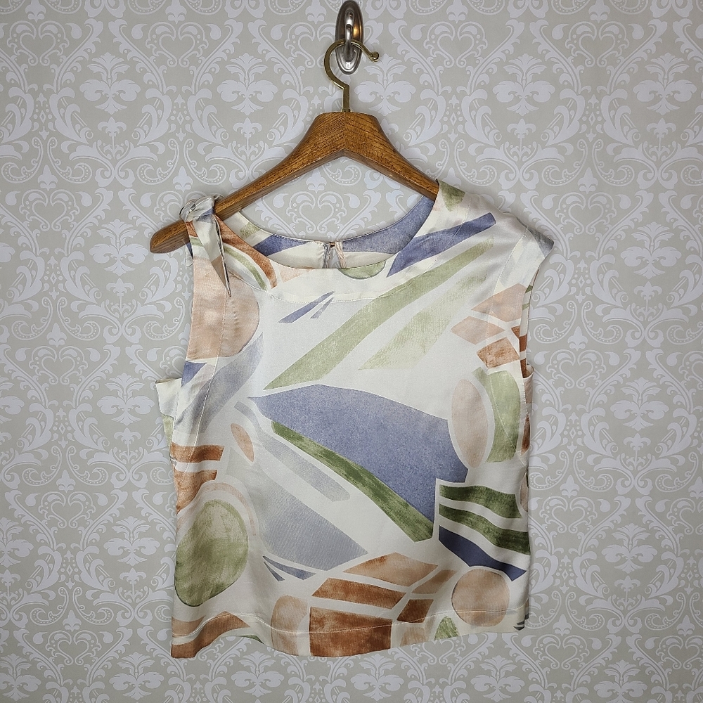 Anthropologie Maeve Asymmetrical Sleeveless Top